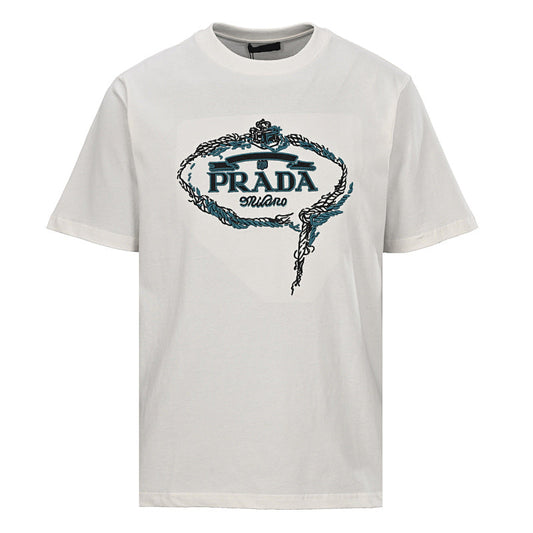Prada Short-Sleeve T-Shirt – Luxury Cotton Crewneck