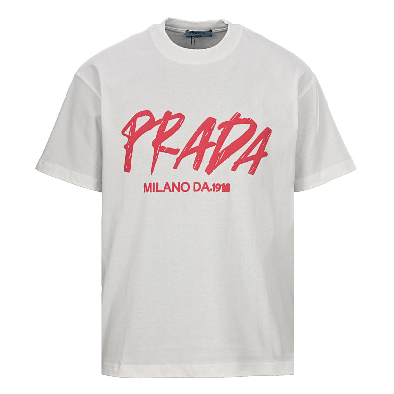Prada Short-Sleeve T-Shirt – Luxury Cotton Crewneck