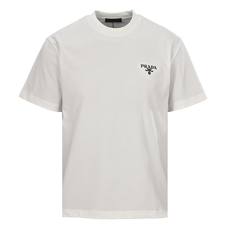 Prada Short-Sleeve T-Shirt – Luxury Cotton Crewneck