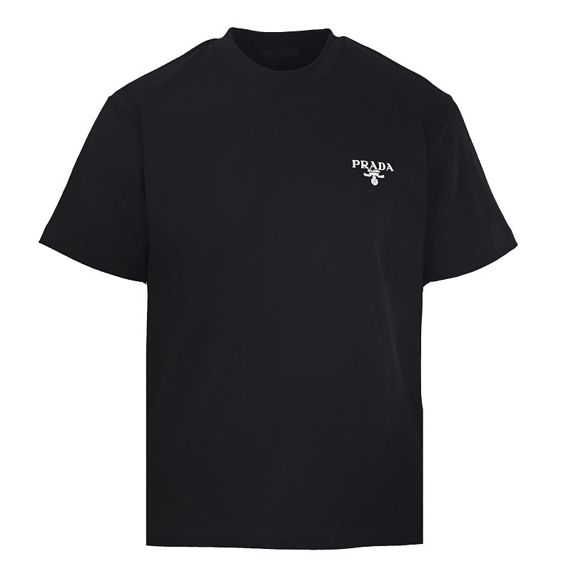 Prada Short-Sleeve T-Shirt – Luxury Cotton Crewneck