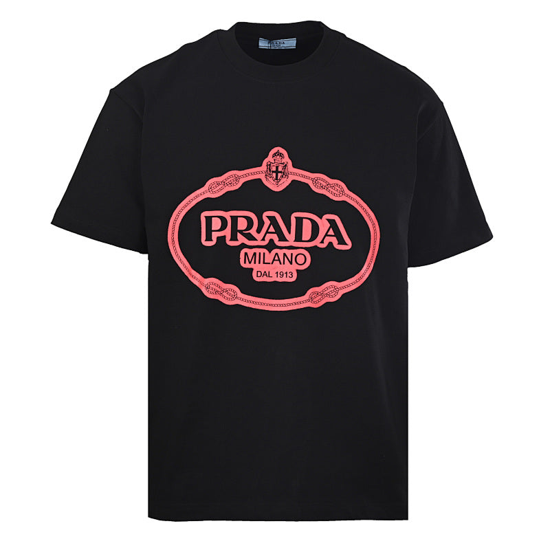 Prada Short-Sleeve T-Shirt – Luxury Cotton Crewneck