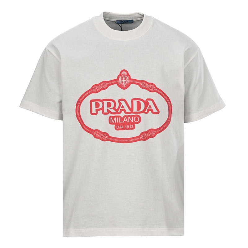 Prada Short-Sleeve T-Shirt – Luxury Cotton Crewneck