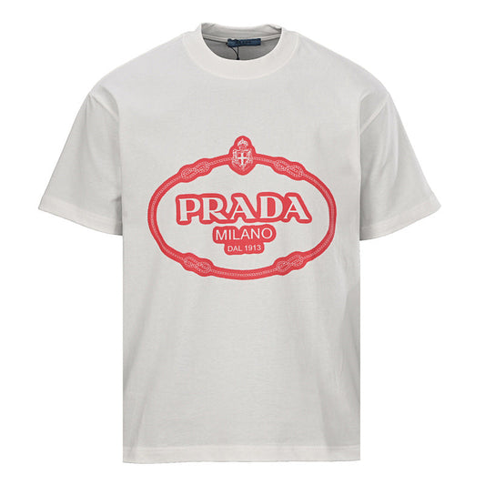 Prada Short-Sleeve T-Shirt – Luxury Cotton Crewneck