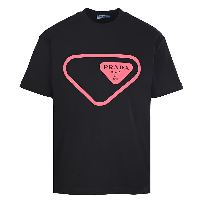 Prada Short-Sleeve T-Shirt – Luxury Cotton Crewneck