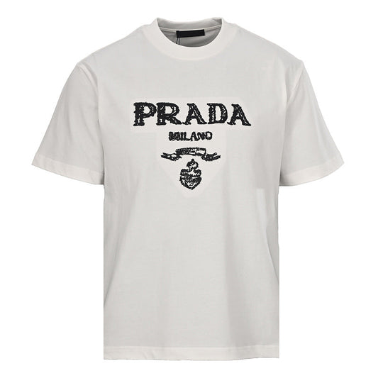 Prada Short-Sleeve T-Shirt – Luxury Cotton Crewneck