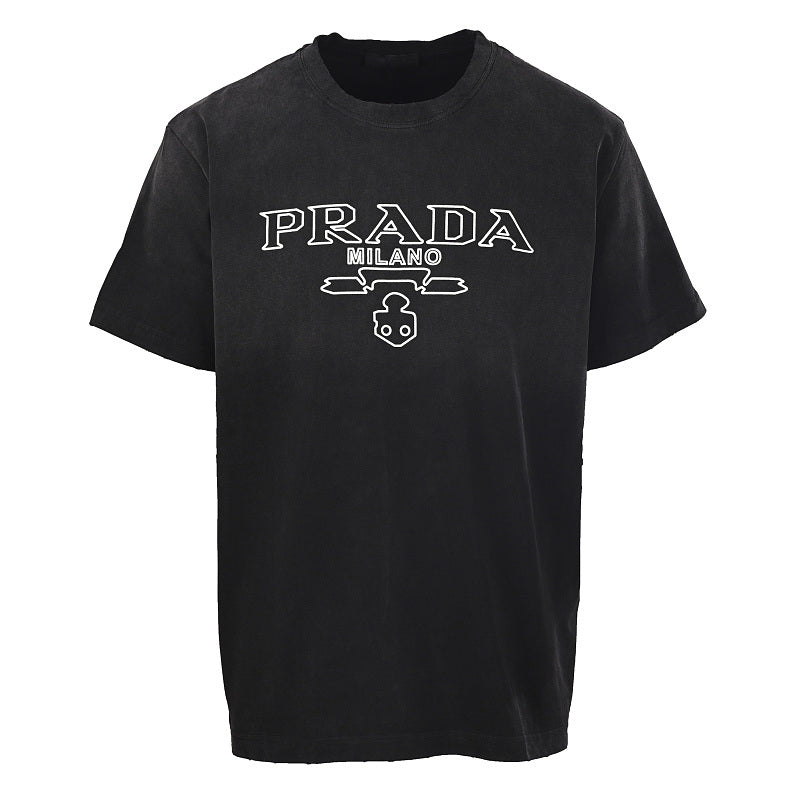 Prada Short-Sleeve T-Shirt – Luxury Cotton Crewneck