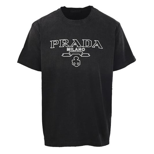 Prada Short-Sleeve T-Shirt – Luxury Cotton Crewneck