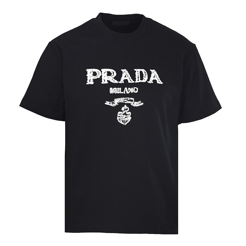 Prada Short-Sleeve T-Shirt – Luxury Cotton Crewneck