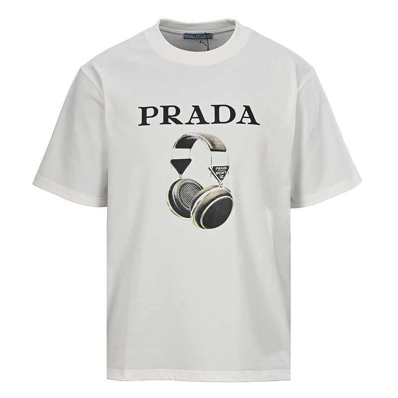 Prada Short-Sleeve T-Shirt – Luxury Cotton Crewneck