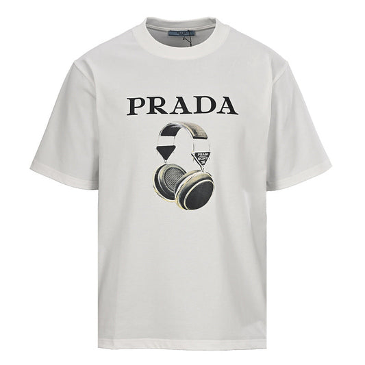 Prada Short-Sleeve T-Shirt – Luxury Cotton Crewneck