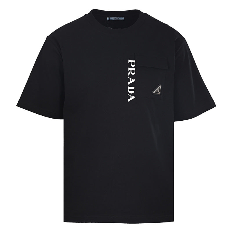 Prada Short-Sleeve T-Shirt – Luxury Cotton Crewneck