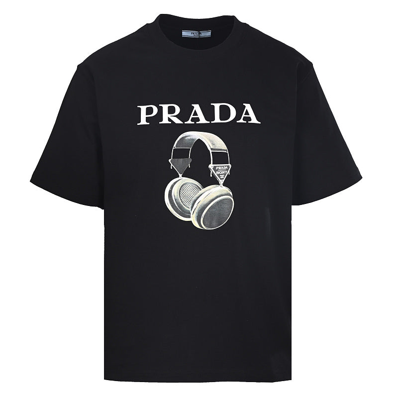 Prada Short-Sleeve T-Shirt – Luxury Cotton Crewneck