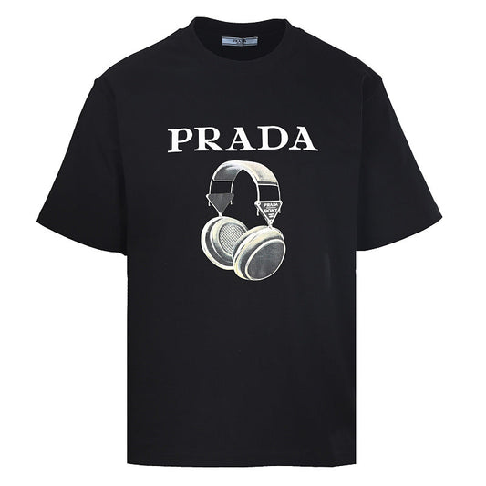Prada Short-Sleeve T-Shirt – Luxury Cotton Crewneck