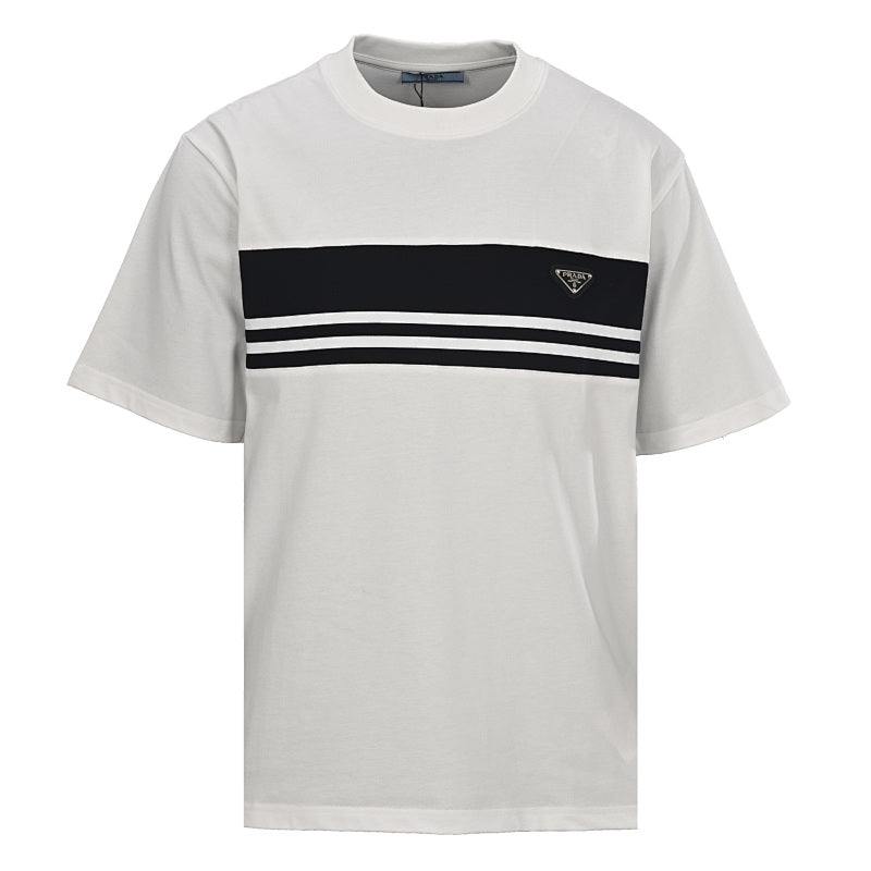 Prada Short-Sleeve T-Shirt – Luxury Cotton Crewneck