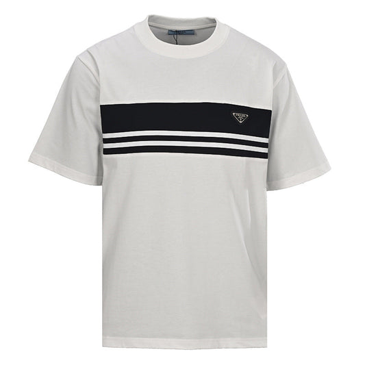 Prada Short-Sleeve T-Shirt – Luxury Cotton Crewneck