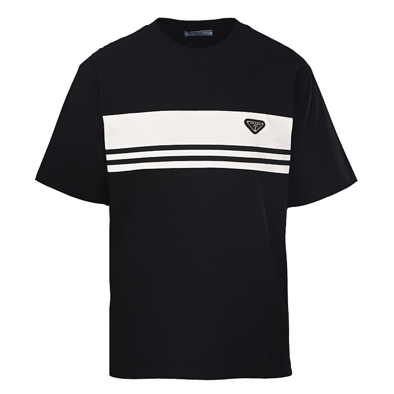 Prada Short-Sleeve T-Shirt – Luxury Cotton Crewneck