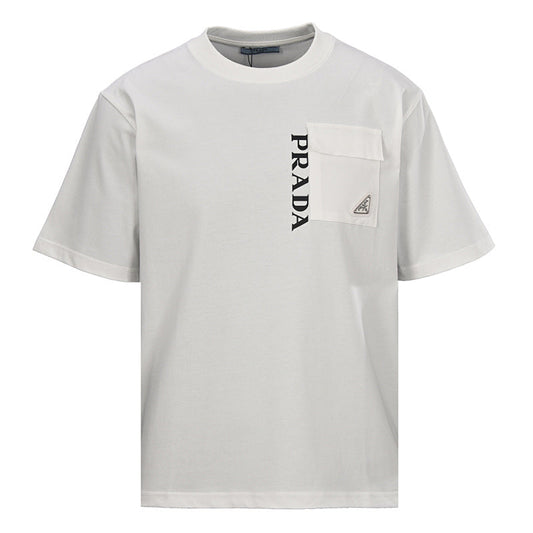 Prada Short-Sleeve T-Shirt – Luxury Cotton Crewneck